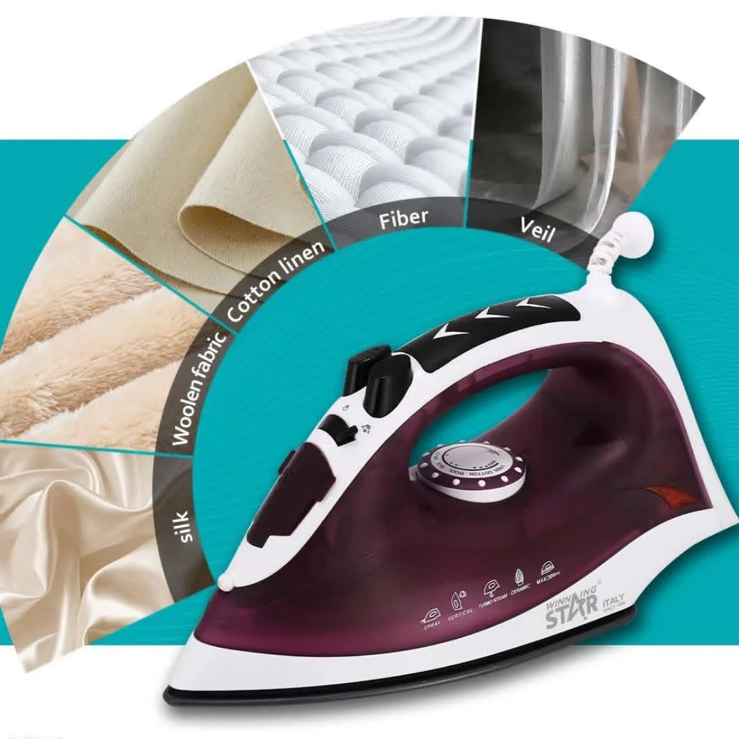 مكواة بخارية قوية ضد تجاعيد اللملابس من Winning Star